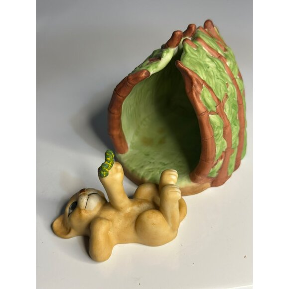 VTG Franklin Mint 1988 Safari Surprises 3.25" Lion Porcelain Figurine - Picture 3 of 8